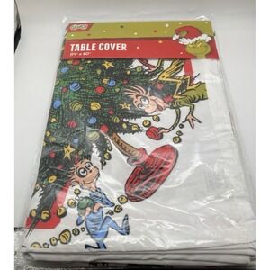 Dr. Seuss How The Grinch Stole Christmas Tablecloth Cloth 84X60 New 2025